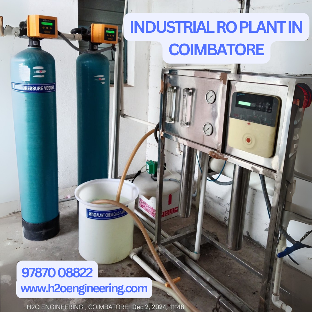 Industrial RO Plant Supplier in Coimbatore by H2O Engineering