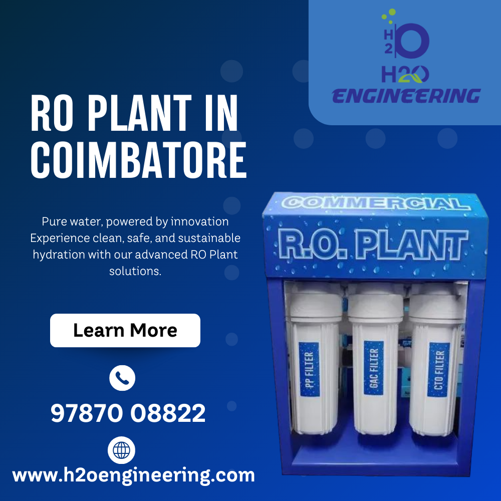 RO Plant Coimbatore by H2O Engineering