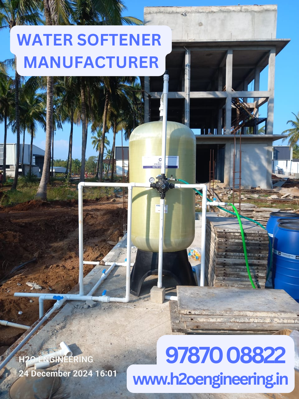 Water Softener Manufacturer in Palakkad – H2O Engineering