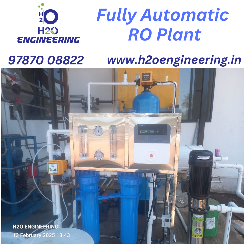 Fully Automatic RO Plant Manufacturer in Coimbatore by H2O Engineering