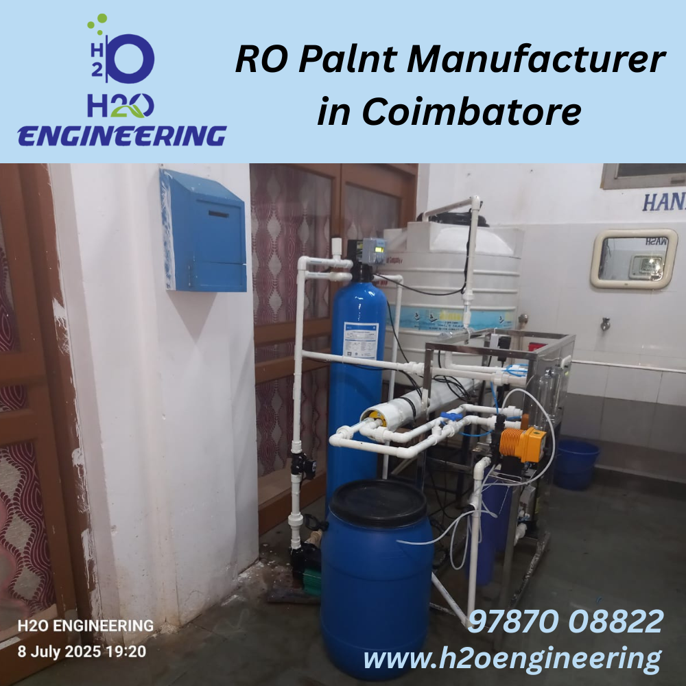 RO Plant Manufacturer Coimbatore – H2O Engineering